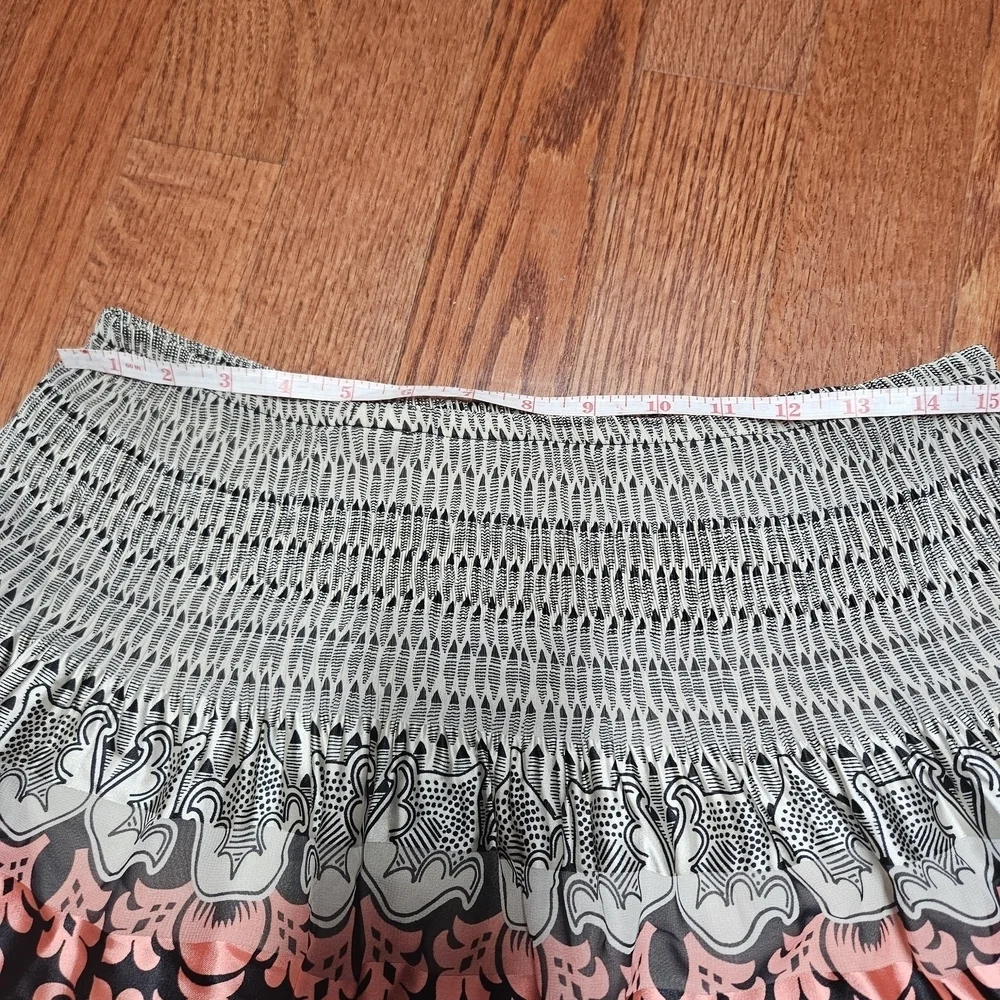 Max Studio Blue and Pink Bubble Mini Skirt